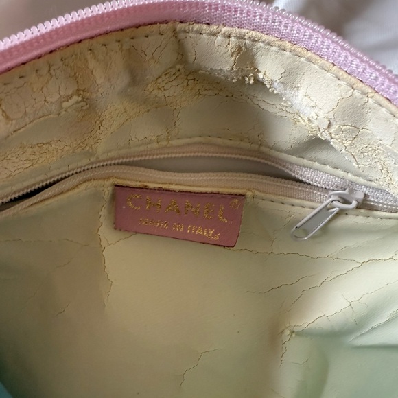 Vintage Chanel Pink Mini Bowler Barrel Leather Purse Shoulder Bag Handbag - Picture 6 of 6